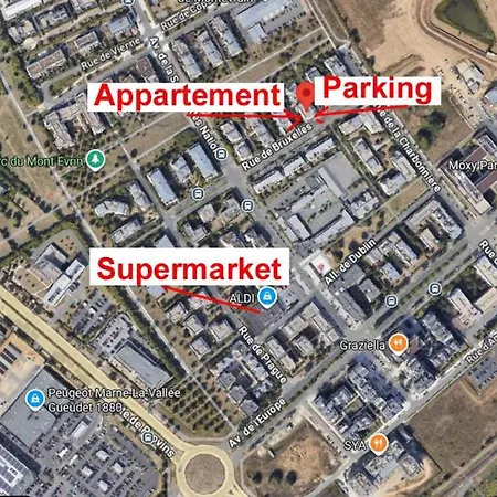Apartmán Mon 4pers 4mns Parking Netflix Montévrain
